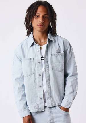 Project X Paris SURCHEMISE EN DENIM À EMPIÈCEMENTS POLARIS - Chemise - bleu
