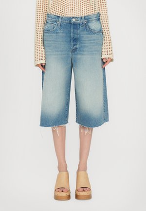 THE WHOLE LOT FRAY - Shorts vaqueros - blue denim