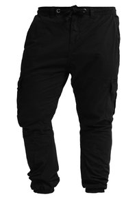 CARGO JOGGING PANTS - Hlačami s stranskimi žepi - black