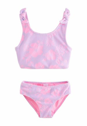 REGULAR FIT - SET - Bikini - lilac purple hibiscus crinkle