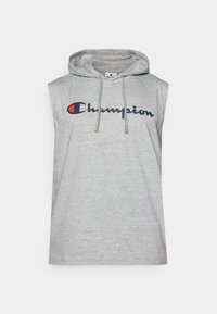 ICONS HOODED WITH LARGE LOGO - Apdrukāts T-krekls - grey