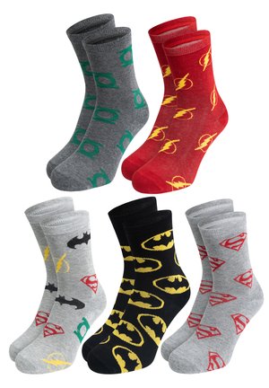5ER PACK DC COMICS JUSTICE LEAGUE - Socks - mehrfarbig