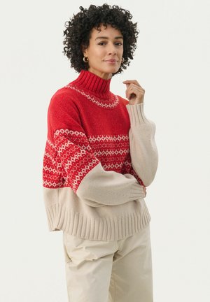 PINAR - Pullover - red jacquard