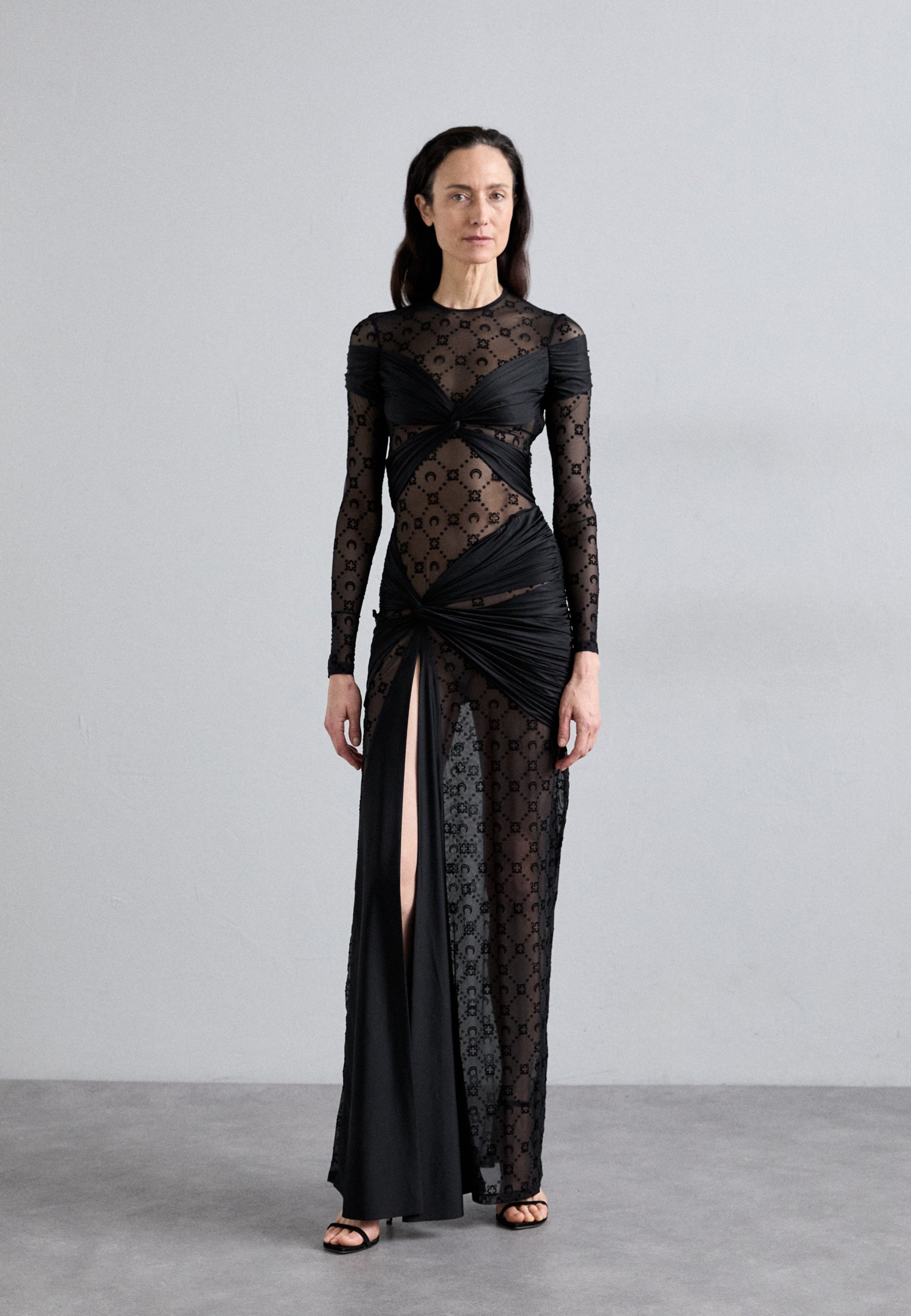 marine serre dress MARINE SERRE Draped Jersey Draped Dress main image 1
