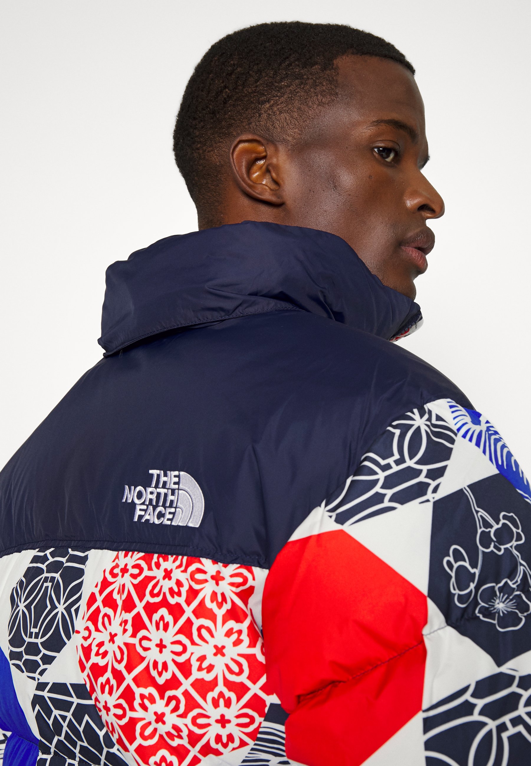 north face nuptse jacket blue