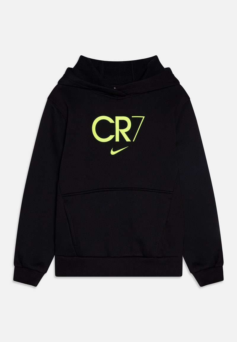 Nike Performance CR7 CLUB UNISEX - Felpa con cappuccio - black/volt