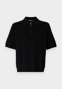 TYLER QUARTER ZIP - Bluză polo - black