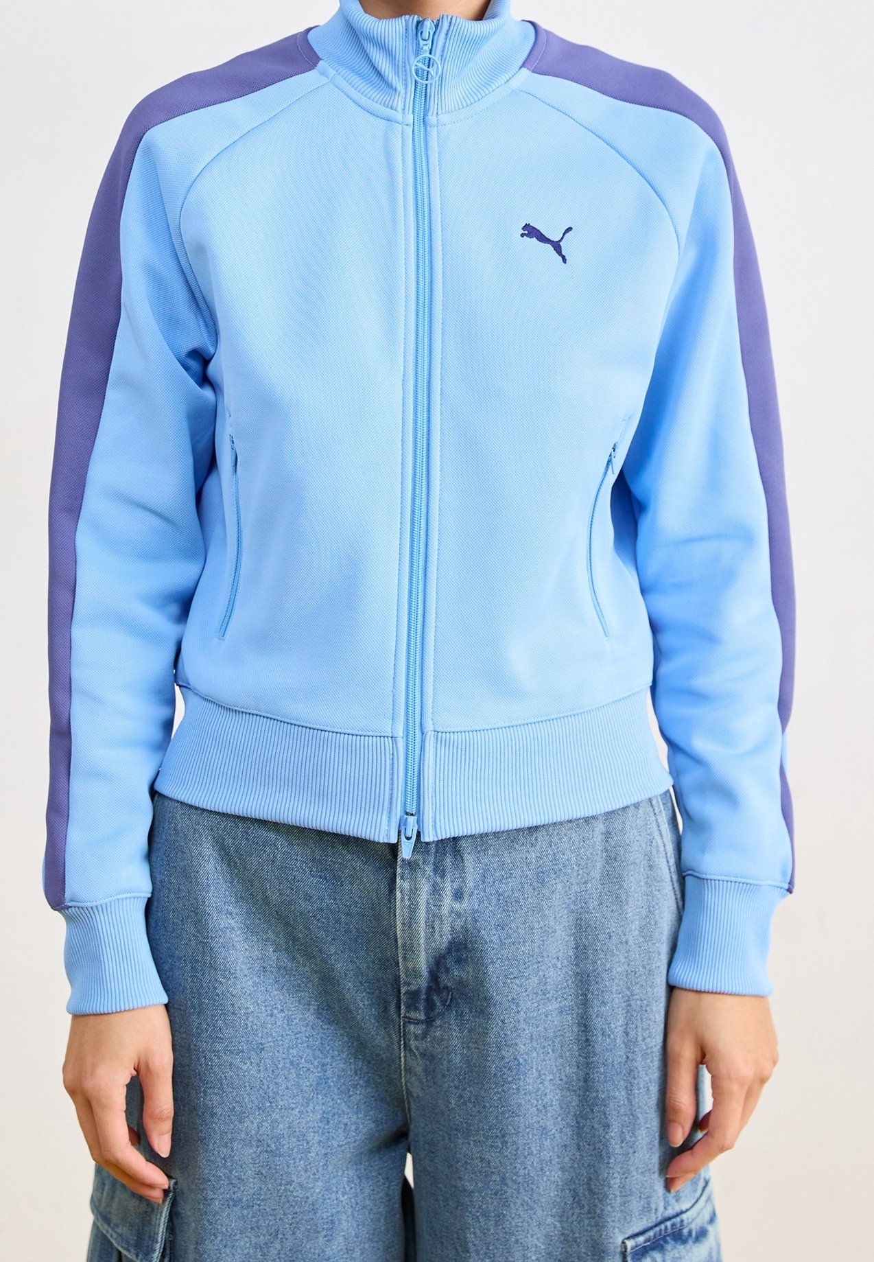 Jacket Felpa Puma Blu Elettrico Felpa Junior Hooded Evostripe Zip