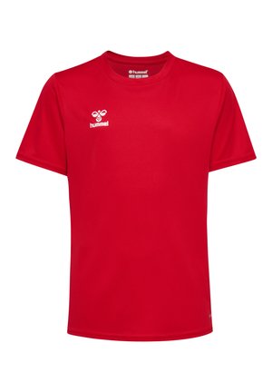 Hummel ESSENTIAL SS - Basic T-shirt - true red