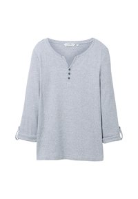 STRIPE HENLEY - Top s dlhým rukávom - offwhite navy