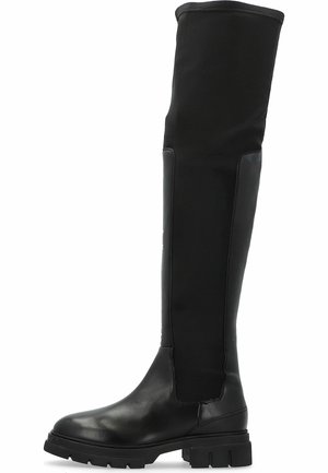 Kozačky nad kolena - black