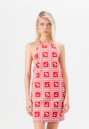 HIGH NECK SHORT DRESS - Vestito casual - multi-coloured