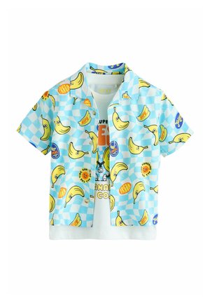 REGULAR FIT - SHORT SLEEVE SET - Skjorter - blue/yellow banana all over