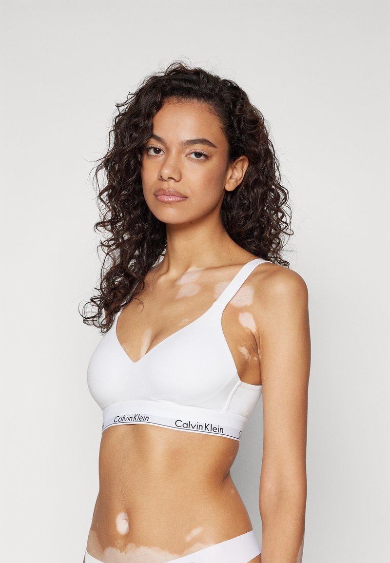 Calvin Klein Underwear White Cotton Bra