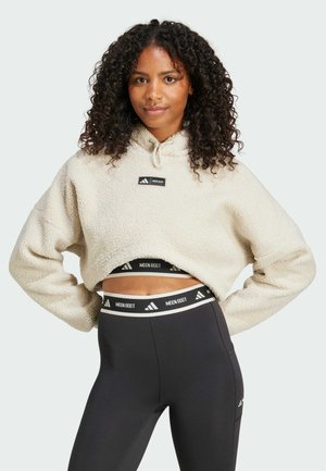 MOON CROPPED - Felpa con cappuccio - bliss