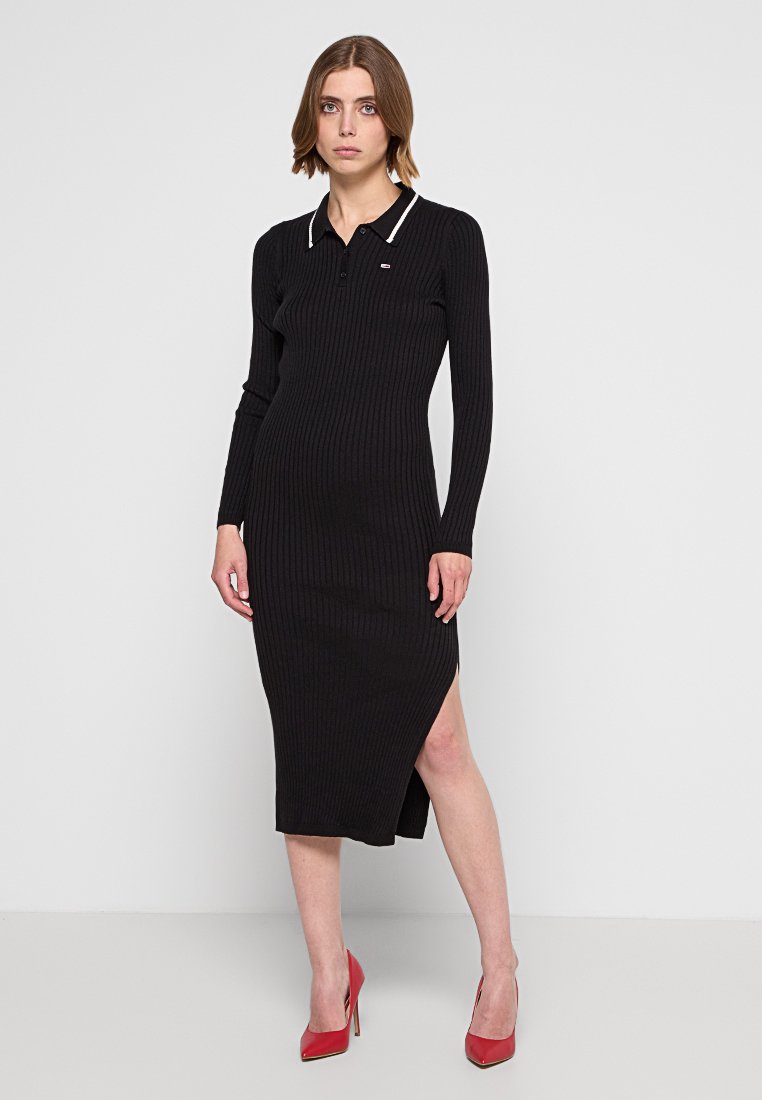 Tommy Jeans Gebreide jurk zwart