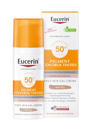 EUCERIN SONNENSCHUTZ PIGMENT CONTROL TINTED FACE SUN GEL-CREME L - Sonnenschutz - -