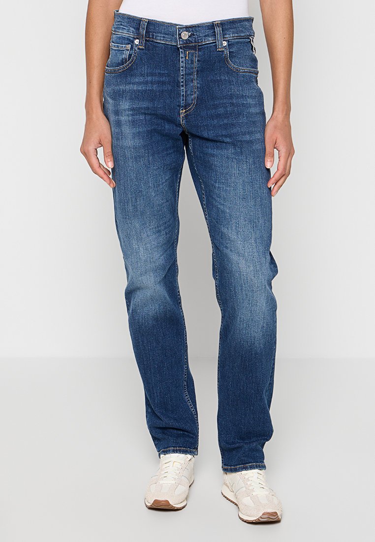 Replay Straight leg jeans donkerblauw Replay Straight leg jeans donkerblauw