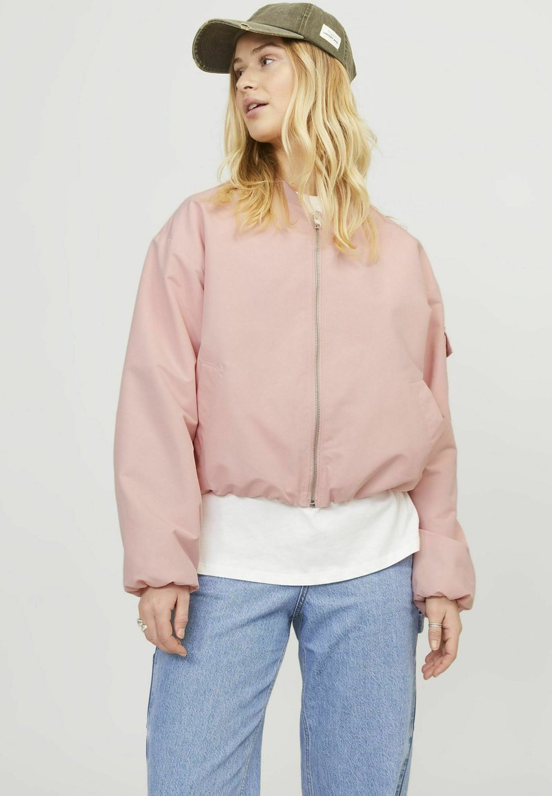 JJXX JXLEILA OTW NOOS - Bomber jakna - silver pink
