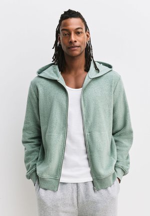 Next ZIP THROUGH HOODIE - Fleecejacke - sage green