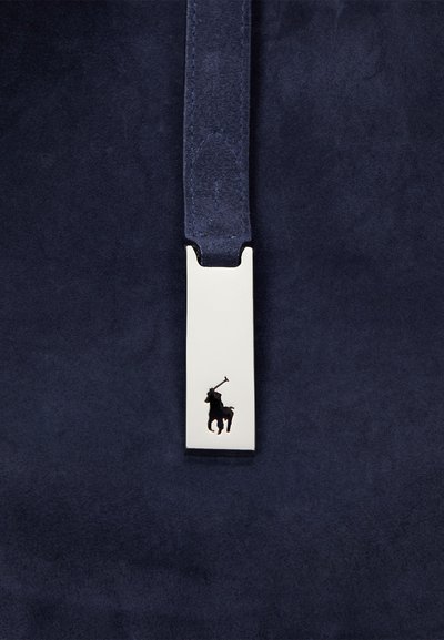 Polo Ralph Lauren POLO ID SUEDE LARGE SHOULDER BAG - Shoppingväska - night