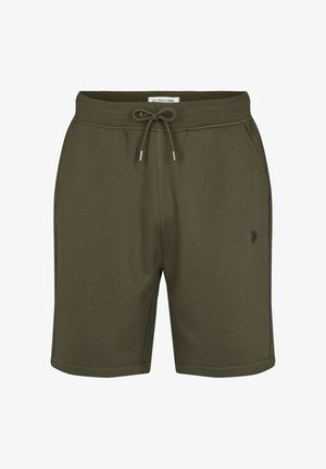 Õlivedroosad lühikesed püksid, valmistatud pehmest kangast, millel on nöörvöökoht, kaks küljetaskut ja väike logo vasakul esiküljel.