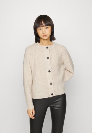 SLFLULU LS KNIT - Vest - birch/melange