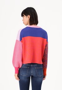 ONLY ONLHILLA MIX BOX O NECK - Maglione - raspberry sorbet