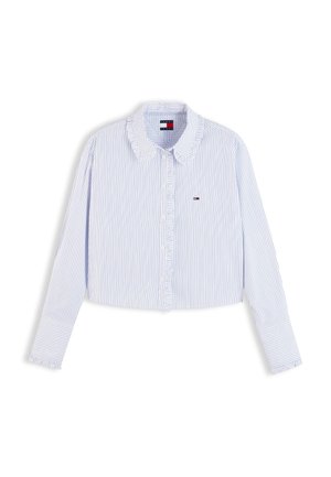 Tommy Jeans, TJW RUFFLE FEMME SHIRT - Риза с копчета - blue