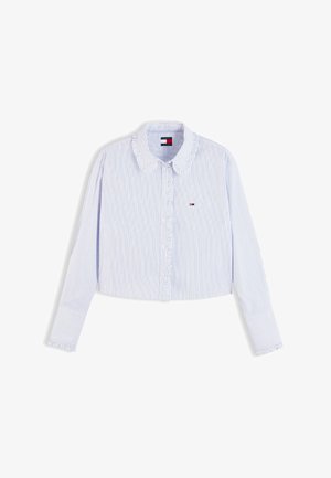 Tommy Jeans, TJW RUFFLE FEMME SHIRT - Риза с копчета - blue