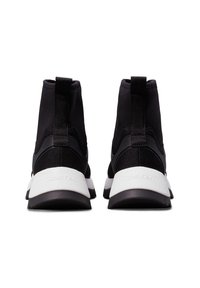Calvin Klein RUNNER SOCK BOOT ZIP  - Μποτάκια πλατφόρμα - black