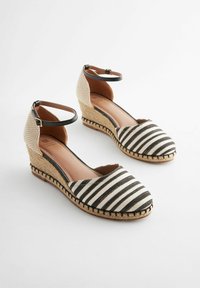 Next FOREVER COMFORTCLOSED TOE REGULAR FIT - Täistallaga kingad - black white stripe