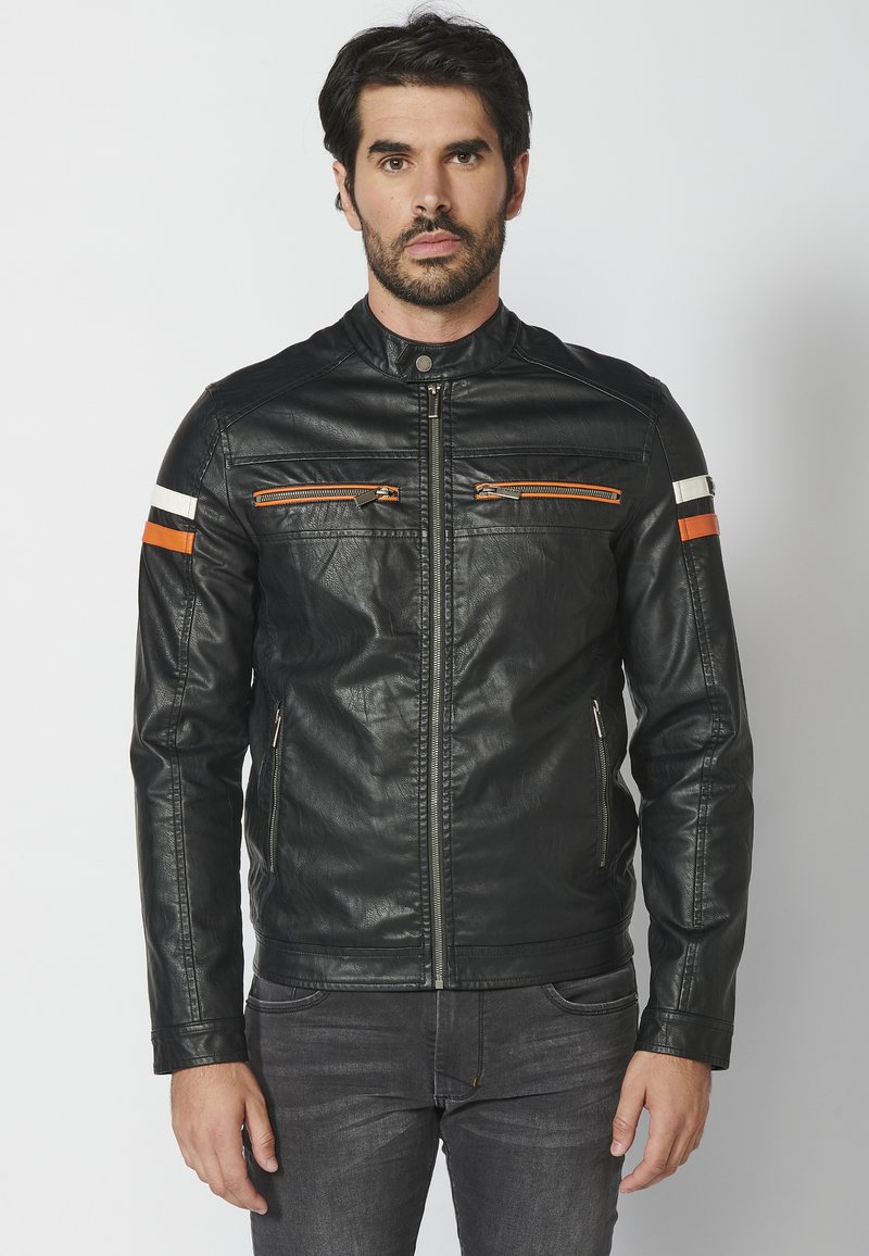 Koroshi Kunstnahast jakk -   black