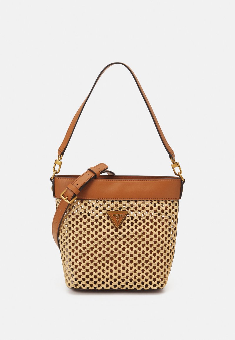 Guess VIKKY DRAWSTRING BUCKET SET Handbag cognac Zalando.ie