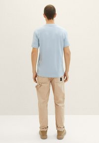 TOM TAILOR CREW NECK - Triko s potiskem - foggy blue