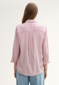 TOM TAILOR Button-down blouse - pink white thin stripe