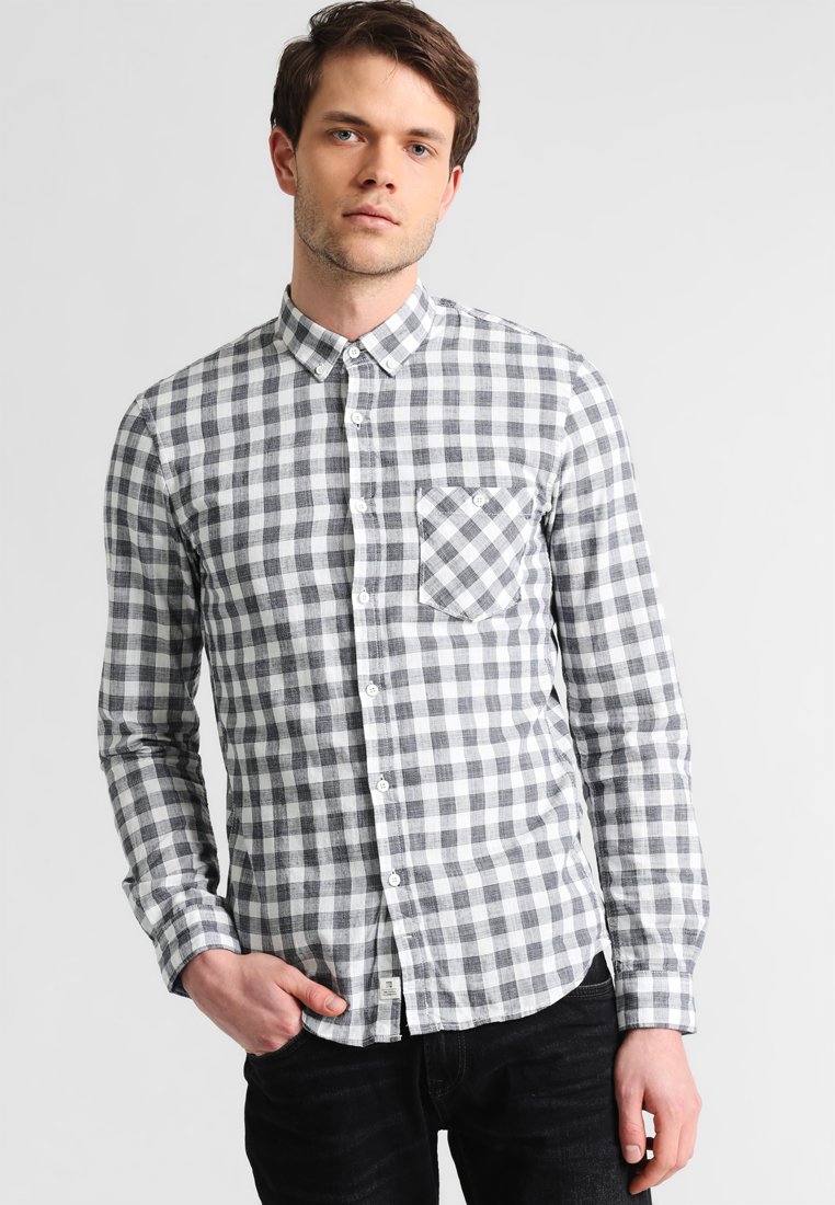 TOM TAILOR Denim Camicia da Uomo, 36056 - Struttura a Spina di