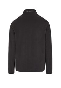 Schwarze Fleecejacke mit Stehkragen, langen Ärmeln und ohne sichtbare Verschlüsse. Verfügt über ein dezentes O'Neill-Logo am Hals.