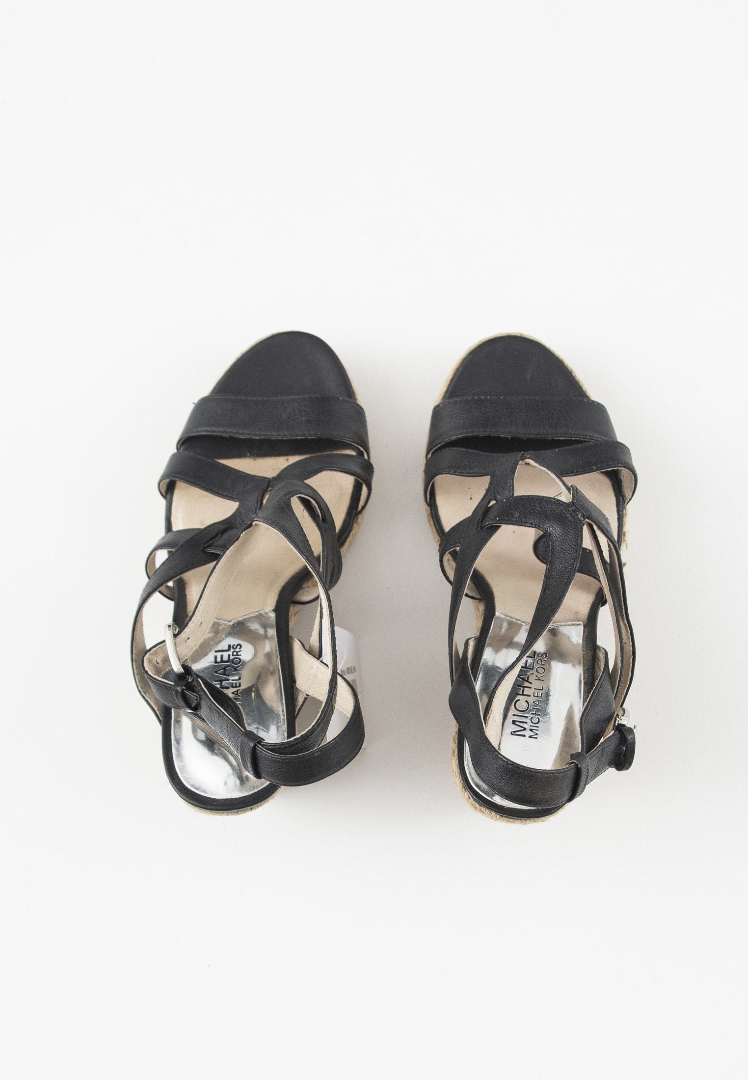 MICHAEL Michael Kors Sandalias de cuña - black/negro - Zalando.es