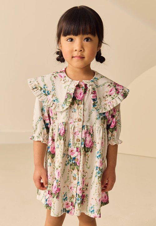 Next REGULAR FIT - SHORT SLEEVE COLLAR DRESS - Rochie de zi - cream