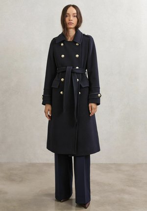 REGULAR FIT - FARLEY -BLEND DOUBLE-BREASTED - Trenchcoat - navy