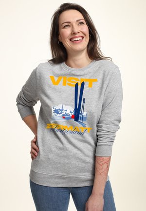 VISIT ZERMATT GRAPHIC - Sweatshirt - heather grey