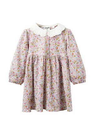 JoJo Maman Bébé REGULAR FIT - BRODERIE COLLAR - Freizeitkleid - pink