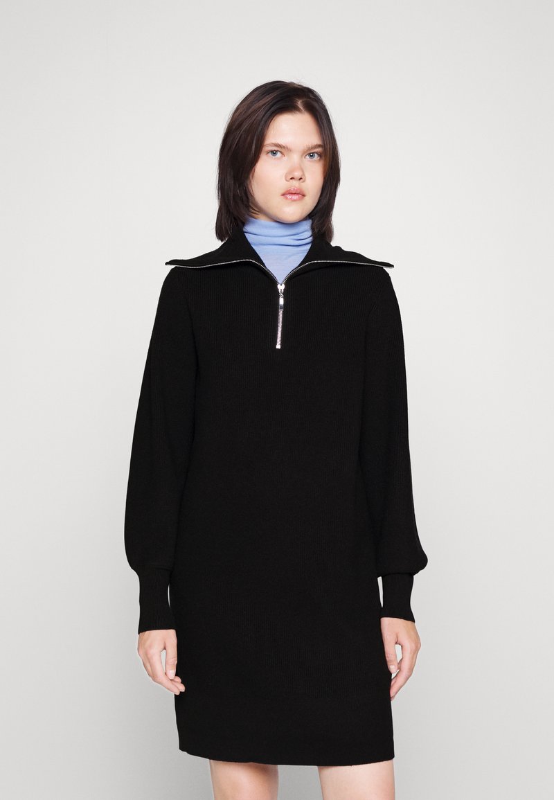 YAS YASDALMA ZIP DRESS Jumper dress black Zalando.ie