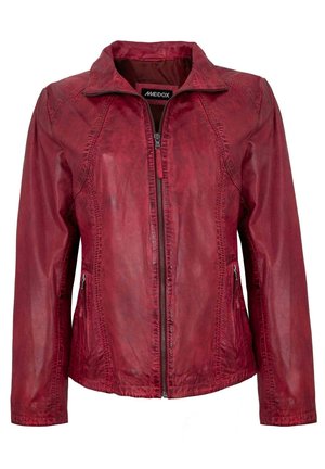 DIANA - Lederjacke - dunkelrot