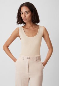 comma HAUT MÉLANGÉE - Top - beige