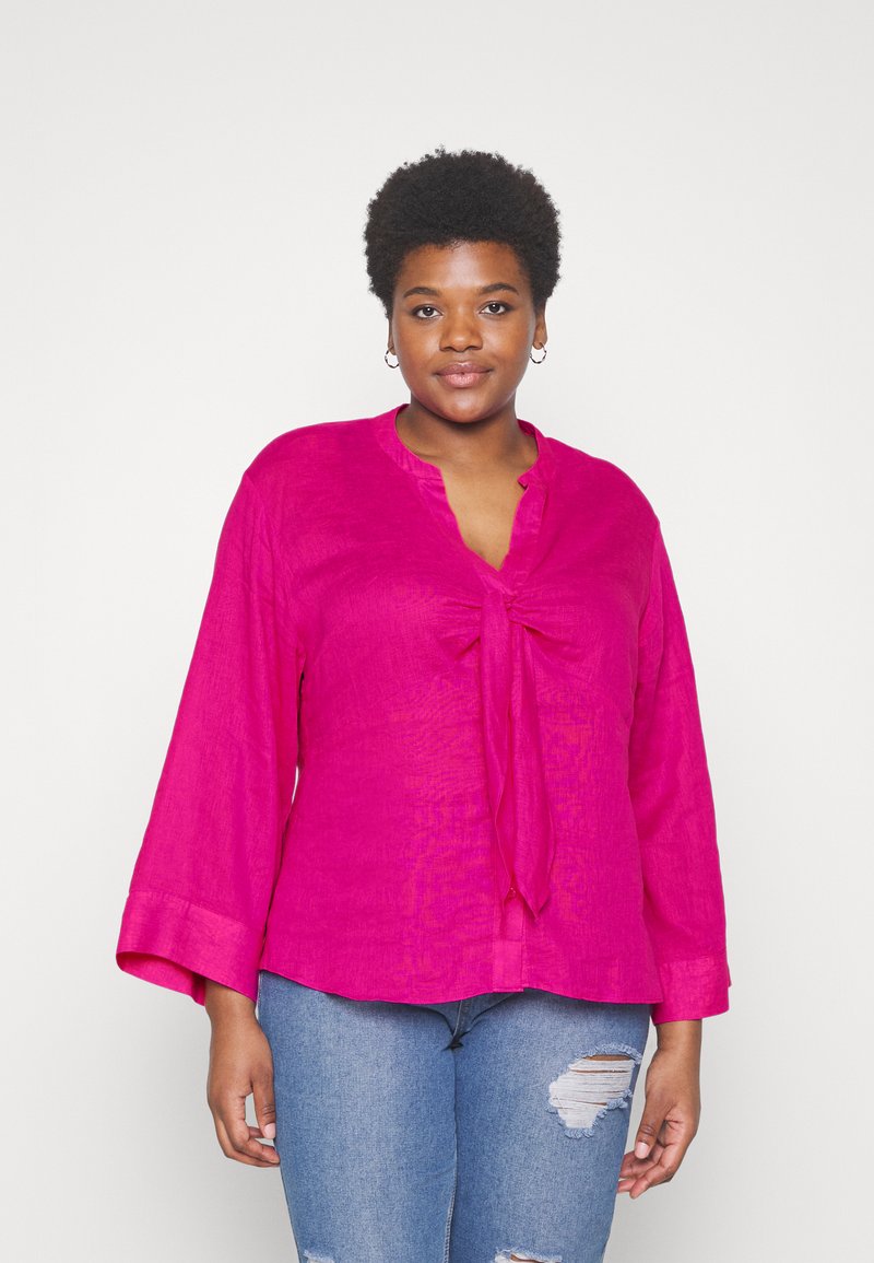 michael-michael-kors-solid-tie-blouse-bluse-cerise-pink-zalando-de