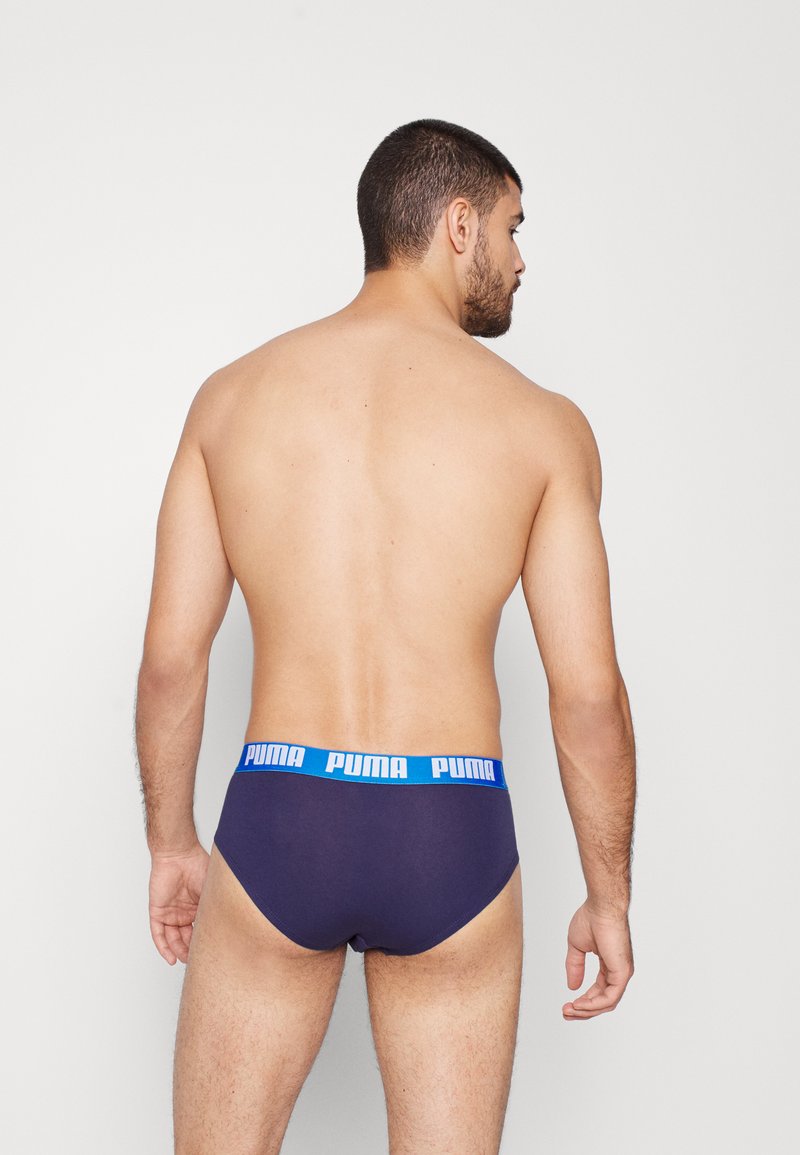 Puma BASIC BRIEF 2 PACK Briefs blue/blue - true 