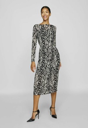 VILA LANGARM - Jurk - black beauty