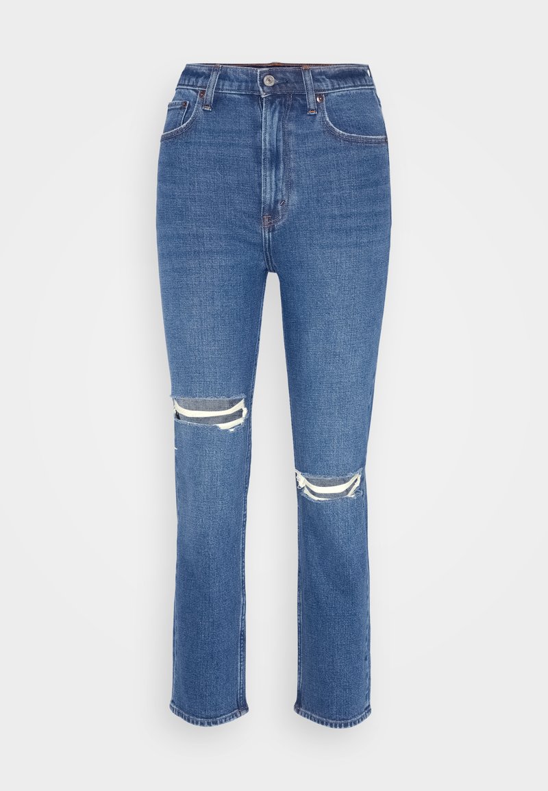 Abercrombie & Fitch Straight leg jeans blauw denim/bluedenim Abercrombie & Fitch Straight leg jeans blauw denim/bluedenim